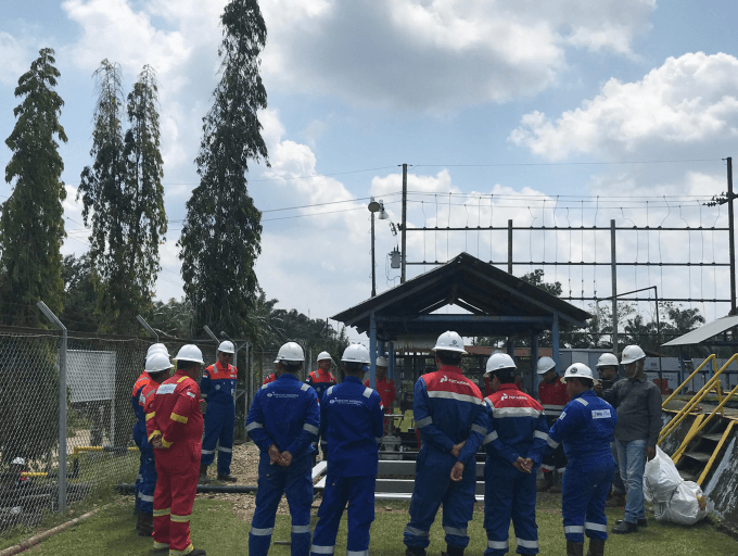 Dokumentasi pekerjaan lapangan CIK CORP di wilayah operasi Riau 2