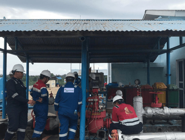 Dokumentasi pekerjaan lapangan CIK CORP di wilayah operasi Riau 4