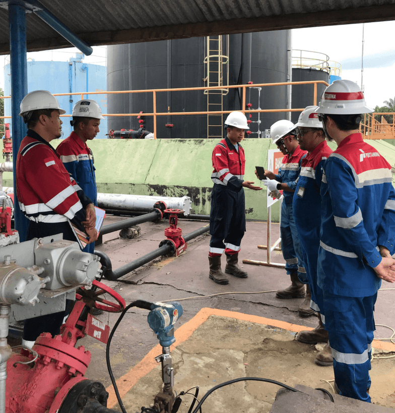 Dokumentasi pekerjaan lapangan CIK CORP di wilayah operasi Riau 9